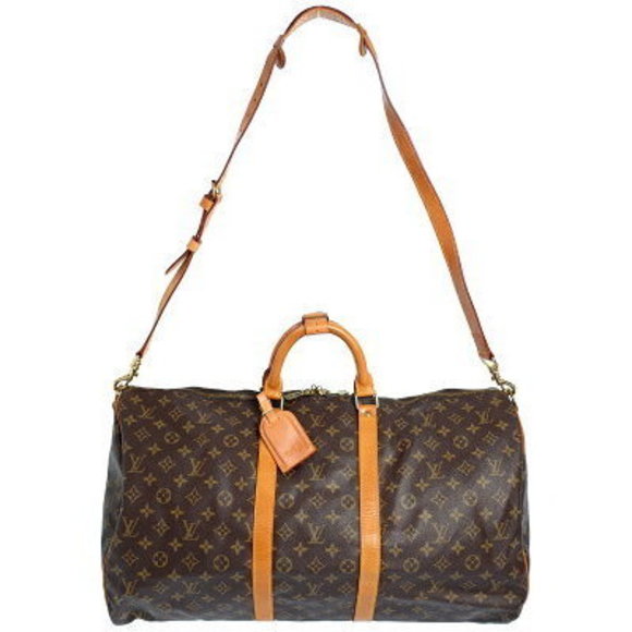 Louis Vuitton Monogram Keepall Bandouliere Travel Boston Bag - Picture 1 of 8